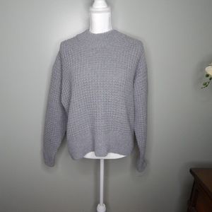 Everlane The Wool-Cashmere Waffle Square Crew Sz L